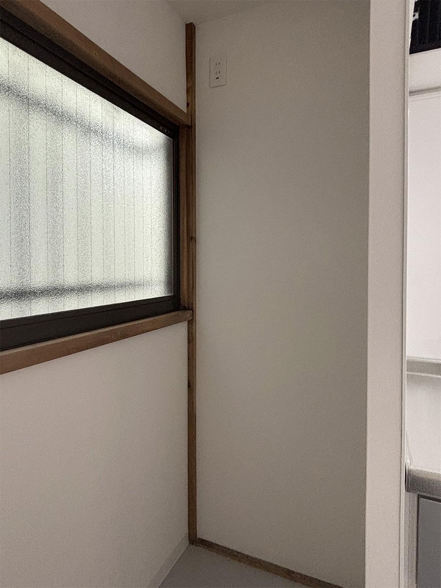 荒川区東尾久の賃貸物件/冷蔵庫置き場は幅約62cmと狭め