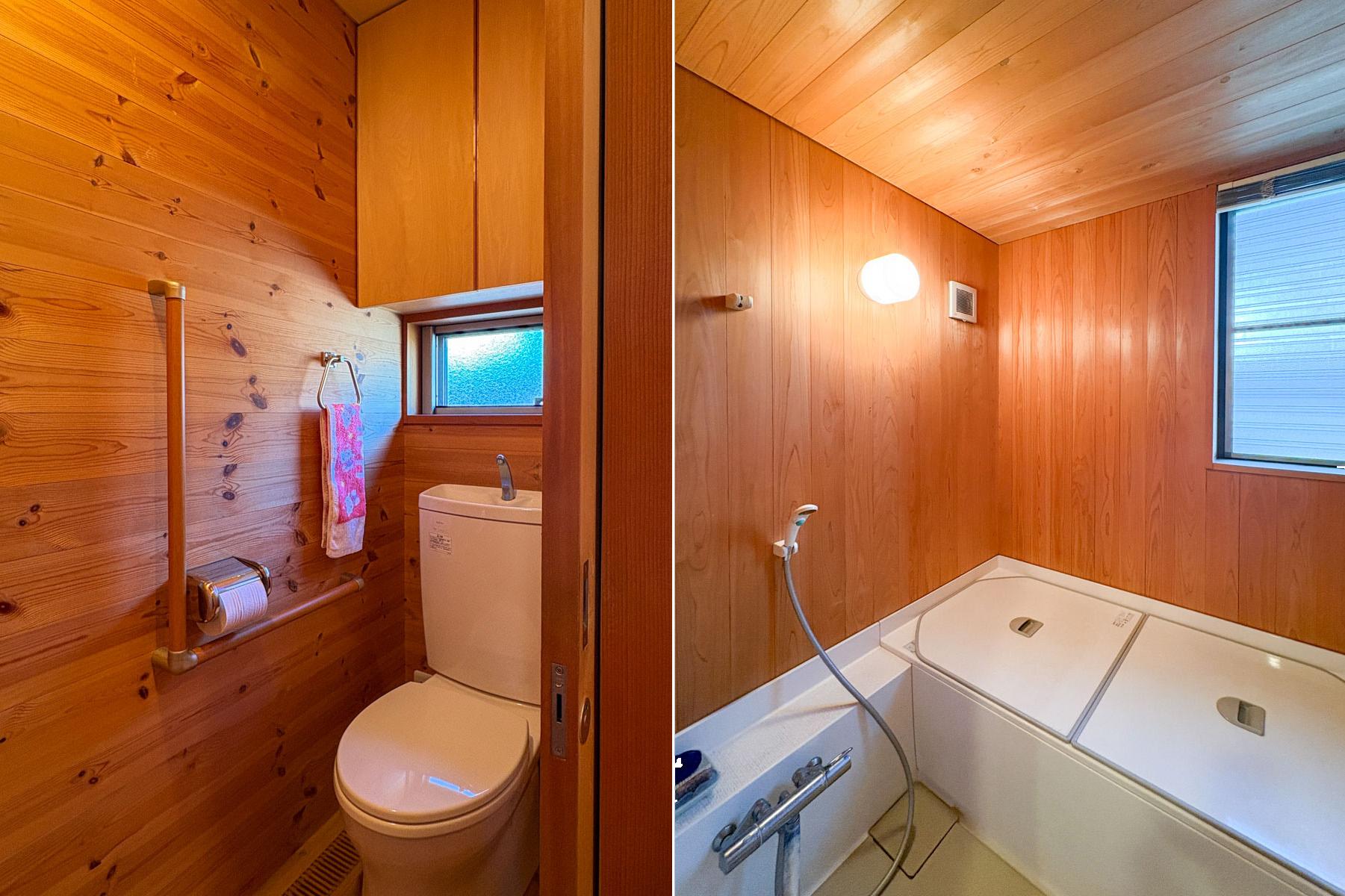 東村山市青葉町の売買物件/トイレと浴室　全体的にそうですが、特に浴室のきれいさに驚く　本当に丁寧に使われていた印象