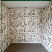 港区赤坂の賃貸物件/洋室のクローゼット。壁紙の個性が強め