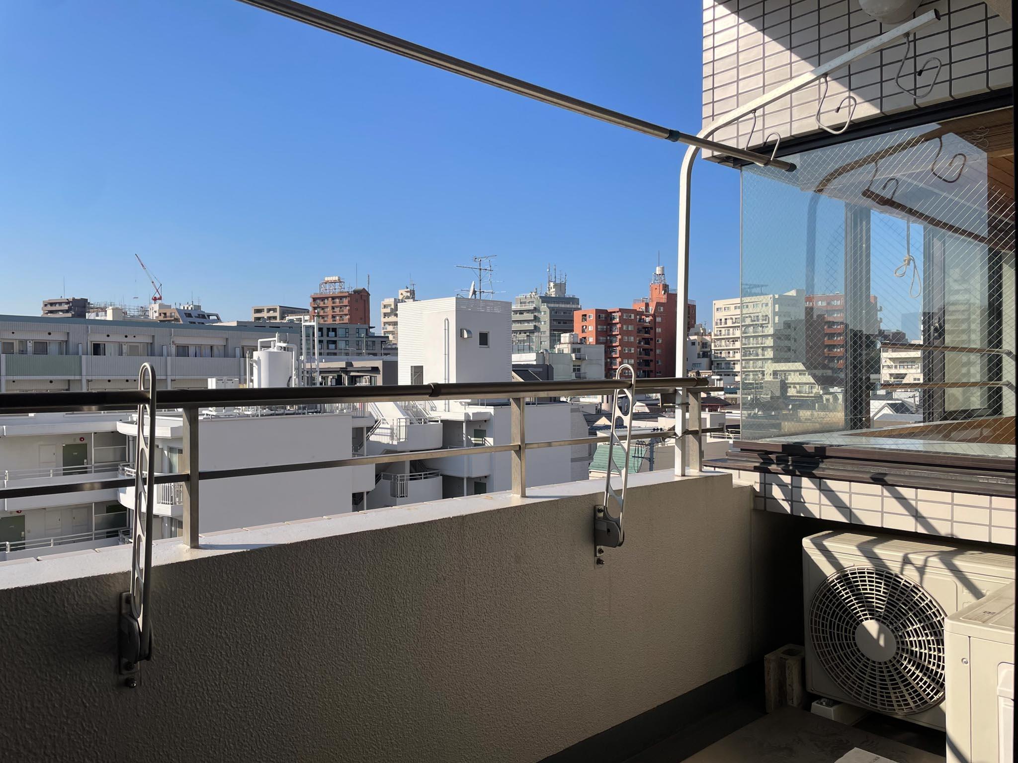 文京区千駄木の賃貸物件/ベランダ