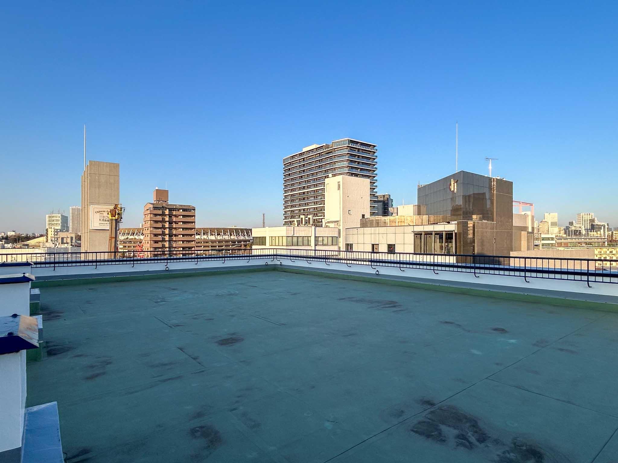 渋谷区神宮前の賃貸物件/屋上