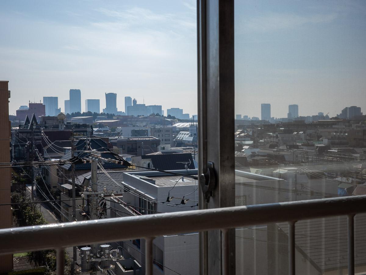 渋谷区代々木の賃貸物件/奥には渋谷のビル群が望めます