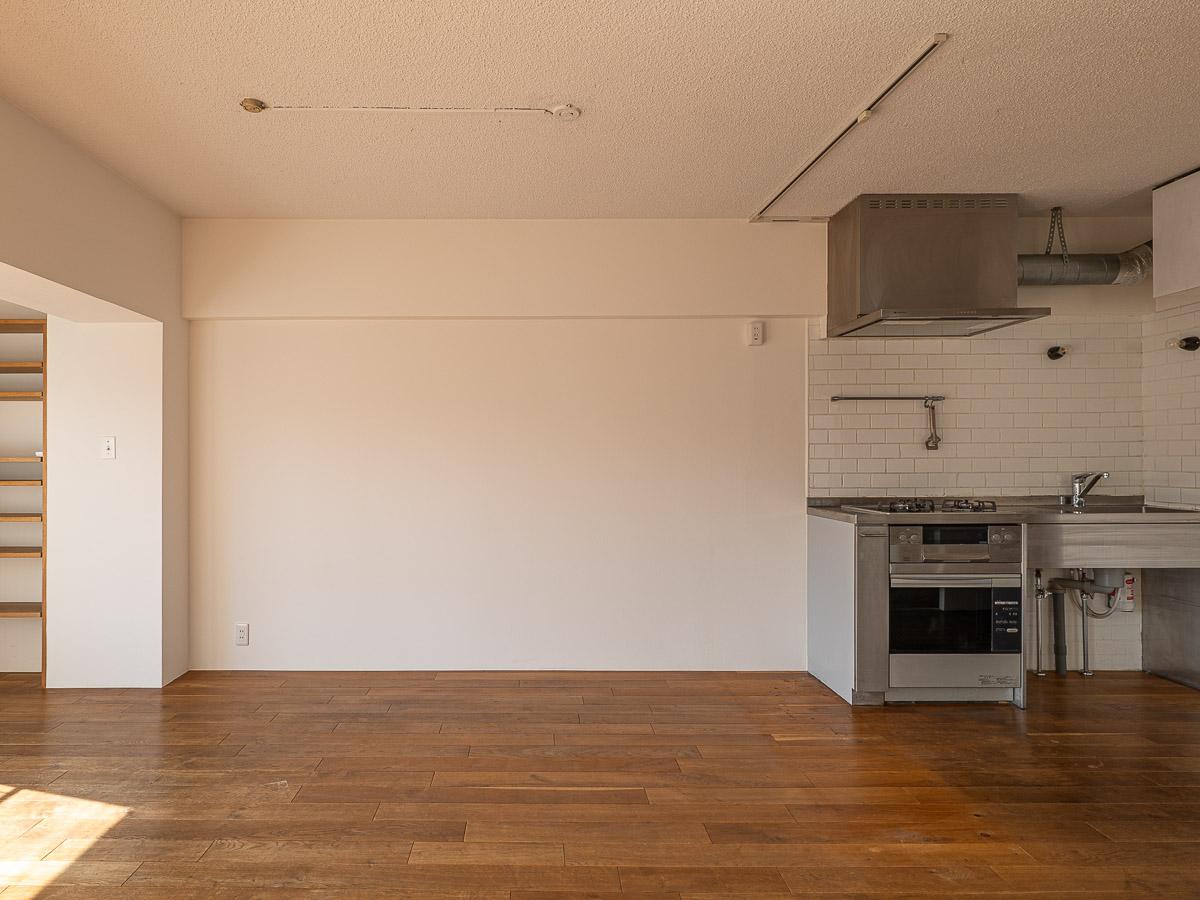 渋谷区代々木の賃貸物件/無垢フローリングがやさしい表情