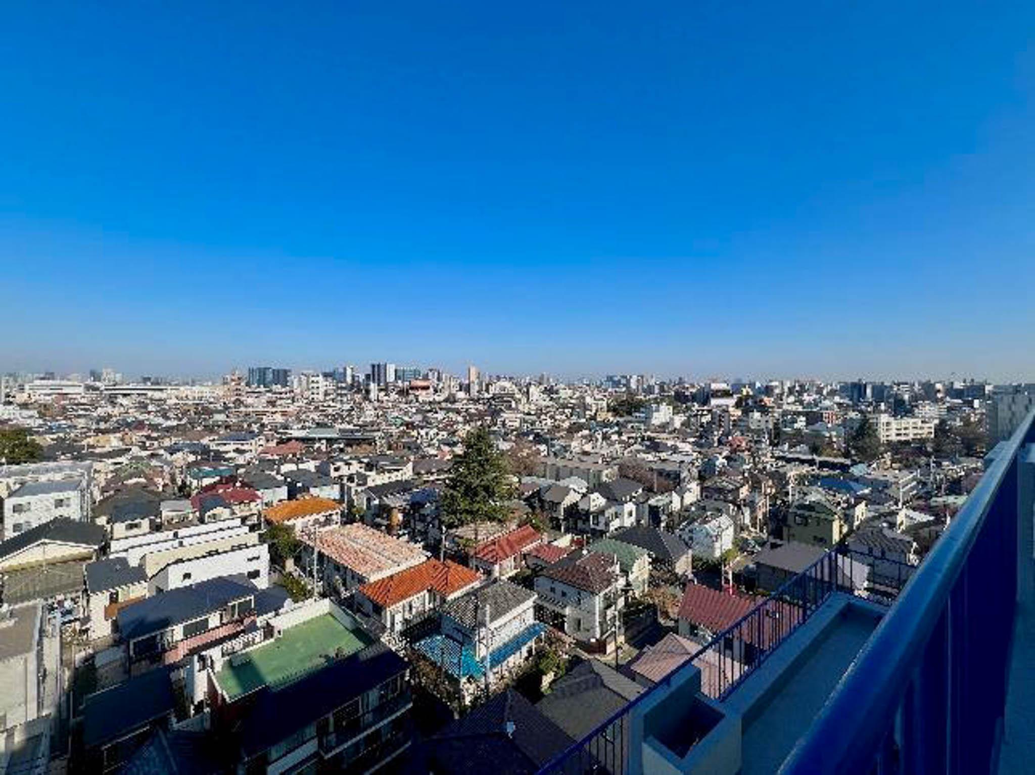 大田区山王の売買物件/地平線が見えるほど抜けた景色