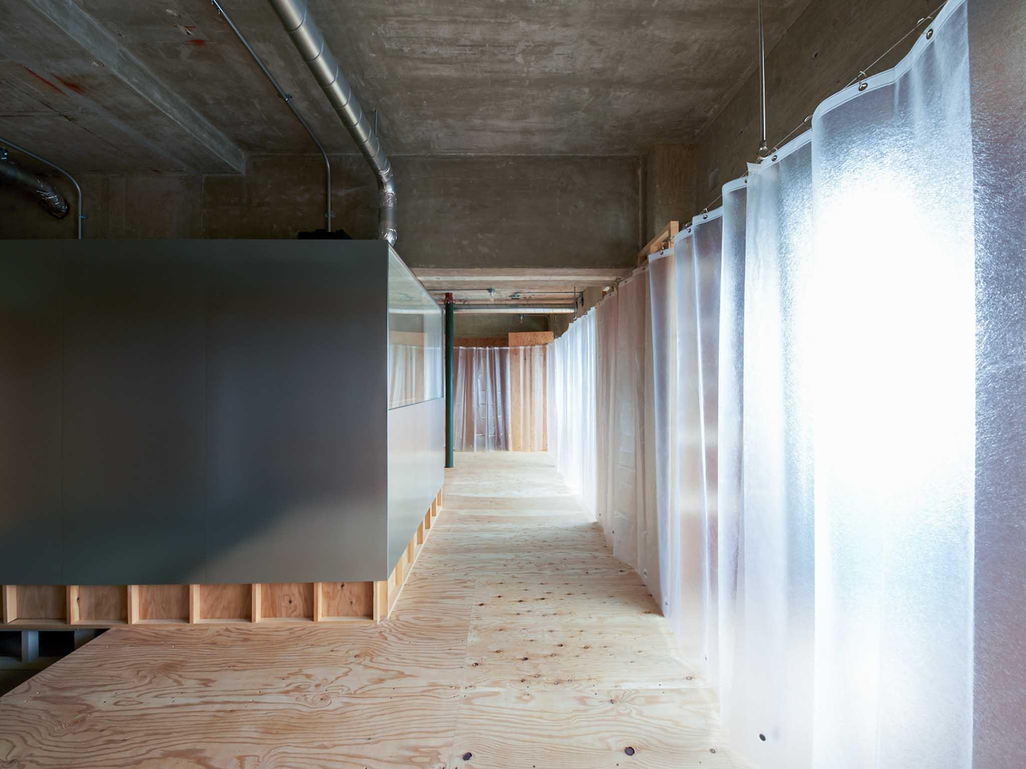 墨田区千歳の売買物件/カーテンで仕切るとこんな感じ