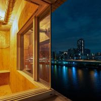 墨田区千歳の売買物件/ベランダ側からみる夜景