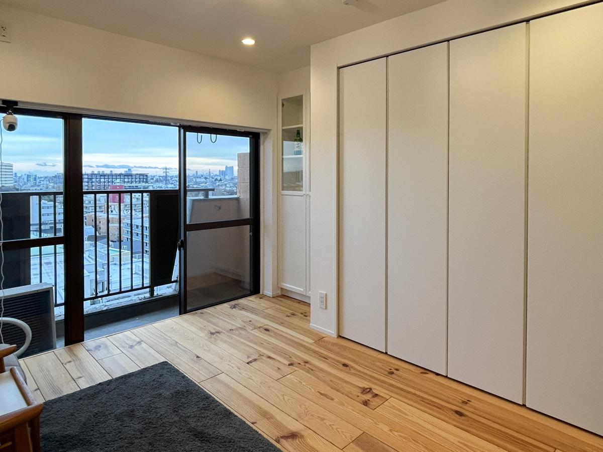 目黒区大岡山の賃貸物件/LDK部分にワイドな収納がついています