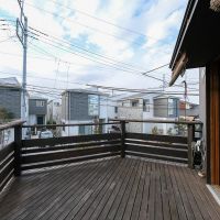 埼玉県さいたま市南区大字大谷口の売買物件/リビングと同じ床の高さのウッドデッキ