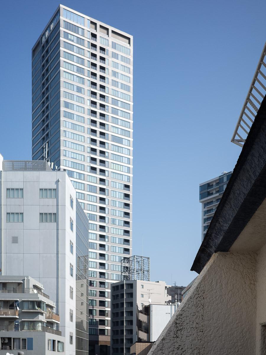 港区白金の賃貸物件/視線を上に向けると都心らしい景色