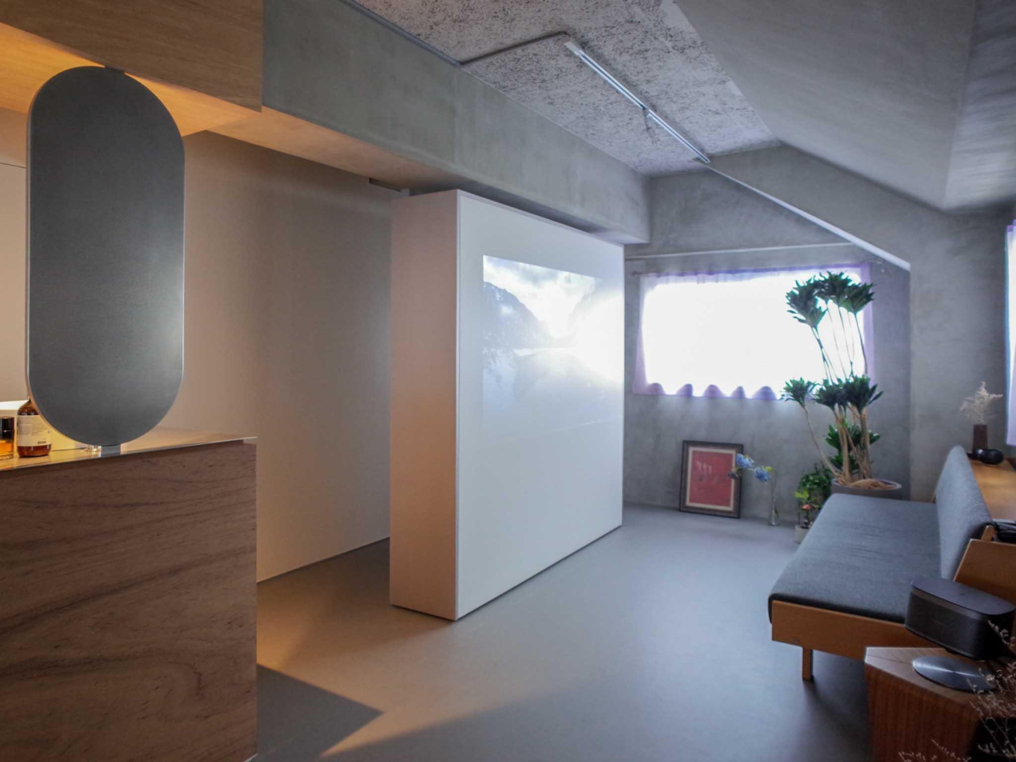 小金井市中町の売買物件/可動収納の配置を90度回転させたときのイメージ