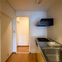 港区白金台の賃貸物件/キッチン　作業台は広く、3口ガスコンロ