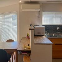 川崎市中原区井田三舞町の売買物件/キッチンとの間に小さいカウンター付き