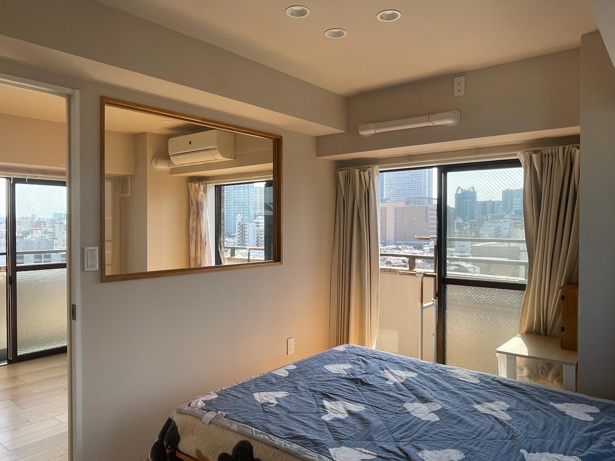 豊島区上池袋の賃貸物件/寝室なのにこの開放感。ベッドが浮遊しているような感覚です