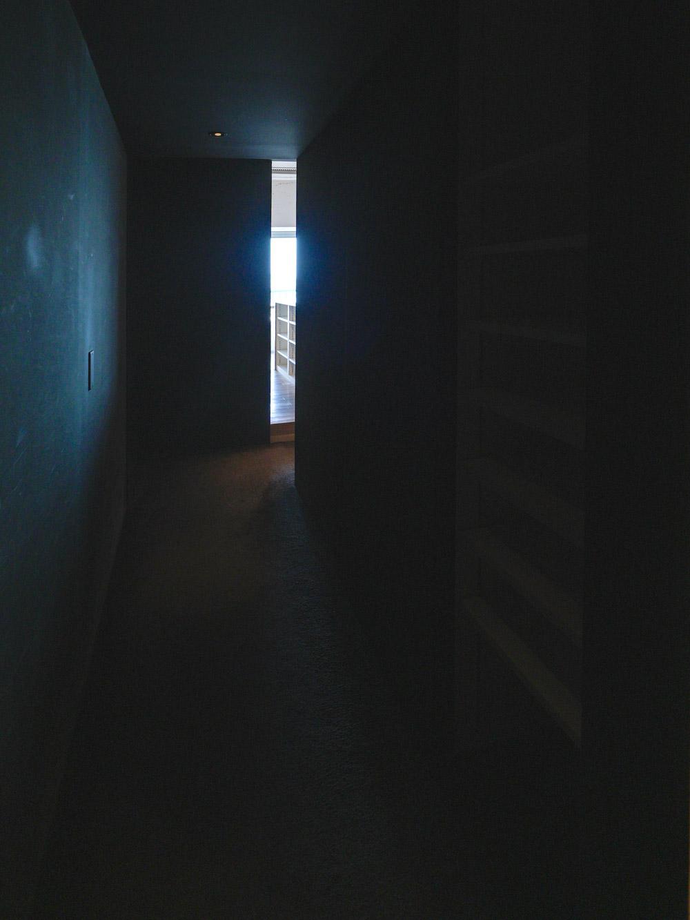 中野区中野の売買物件/写真が真っ暗ですみません、玄関廊下です。全面が、黒。床はカーペット材で、足触り良し