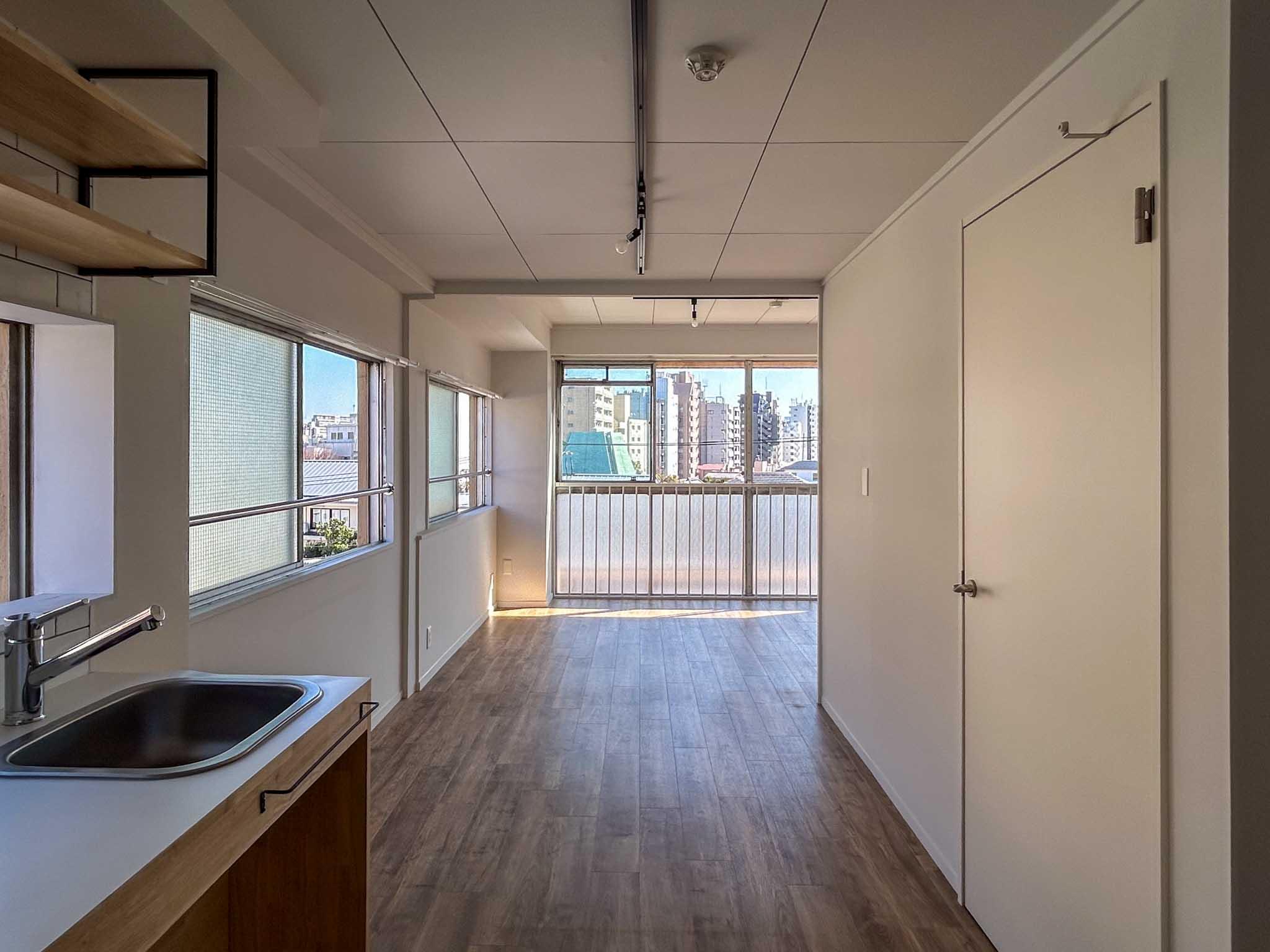 文京区白山の賃貸物件/二面採光の角部屋