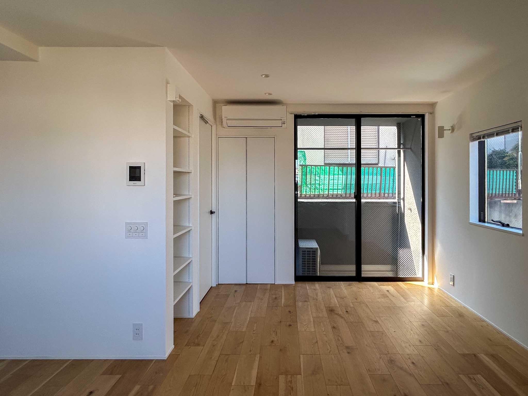 世田谷区奥沢の賃貸物件/ベランダ側をみる