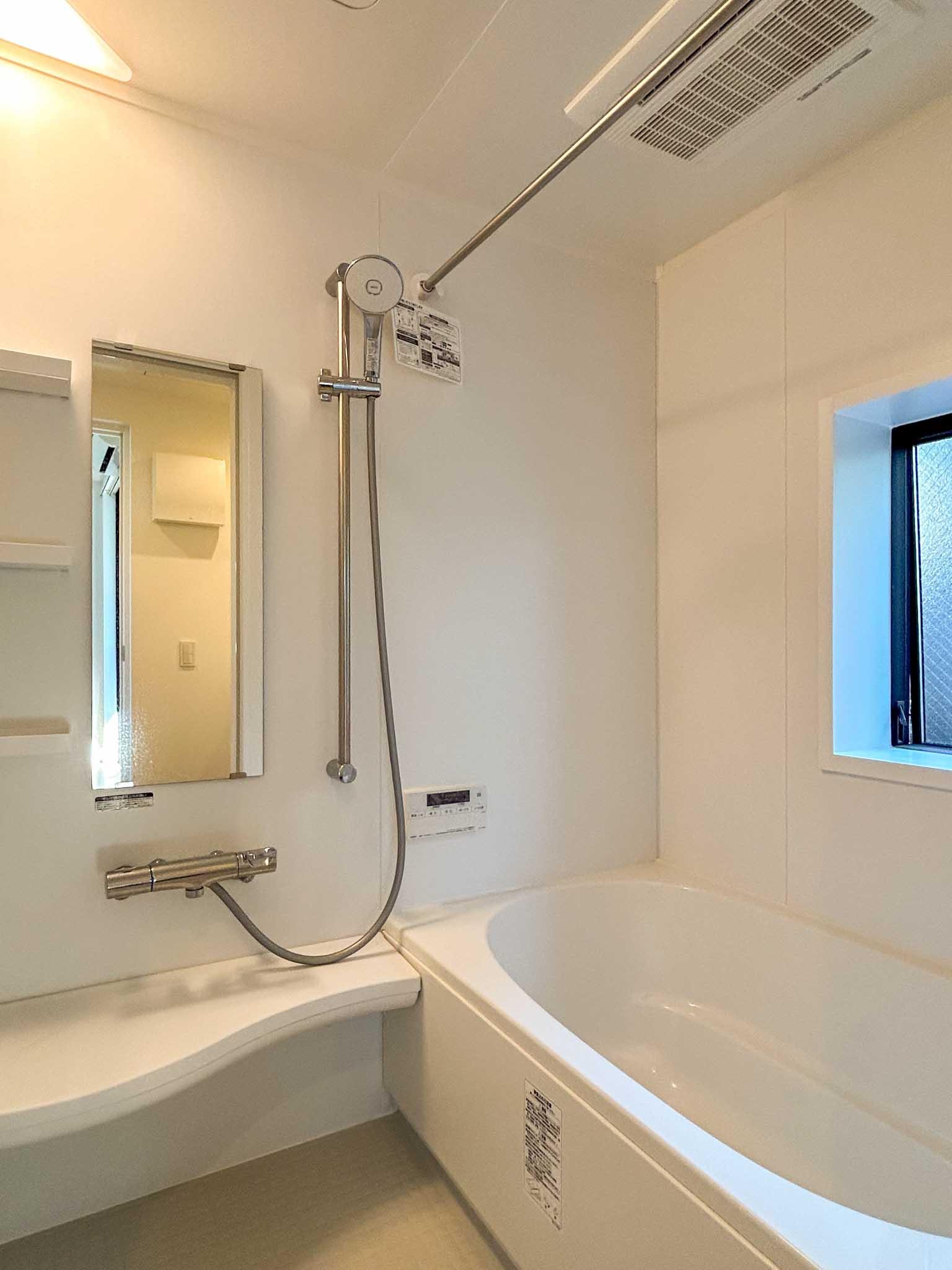 世田谷区奥沢の賃貸物件/浴室。追いだき、浴室乾燥機つき