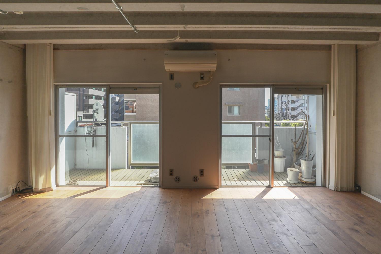 三鷹市下連雀の賃貸物件/南向きで明るく、冬でも日中は暖かい