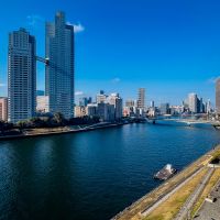 中央区月島の売買物件/寝室からはこの景色が楽しめます