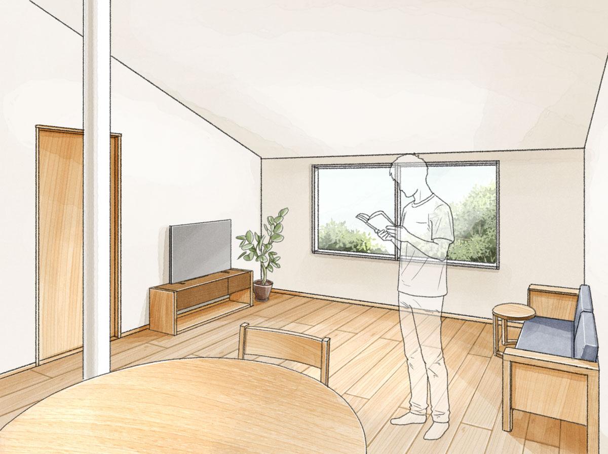 東久留米市小山の売買物件/多くの時間を過ごすLDKが2階、そして1階が寝室タイプの戸建