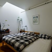 世田谷区上馬の売買物件/寝室の角にはトップライト