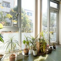 世田谷区上馬の売買物件/1階の窓際はグレーチングの床で下に光が落ちるような設計