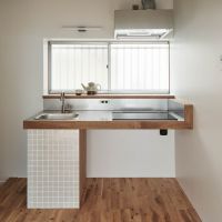 新宿区北新宿の賃貸物件/かわいい造作のキッチン