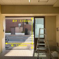 台東区浅草の賃貸物件/入り口のサイズ感をご確認ください。