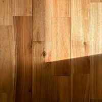 杉並区善福寺の賃貸物件/2階：無垢フローリングの質感。1階のものより木目が多い樹種