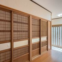 台東区鳥越の賃貸物件/木の格子が細やかな建具