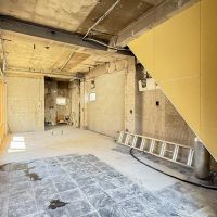 墨田区業平の賃貸物件/階段下にはトイレを配置できるよう、排水管が用意されています