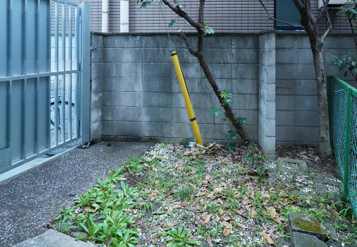 目黒区下目黒の賃貸物件/物件東側に付帯している小さな庭