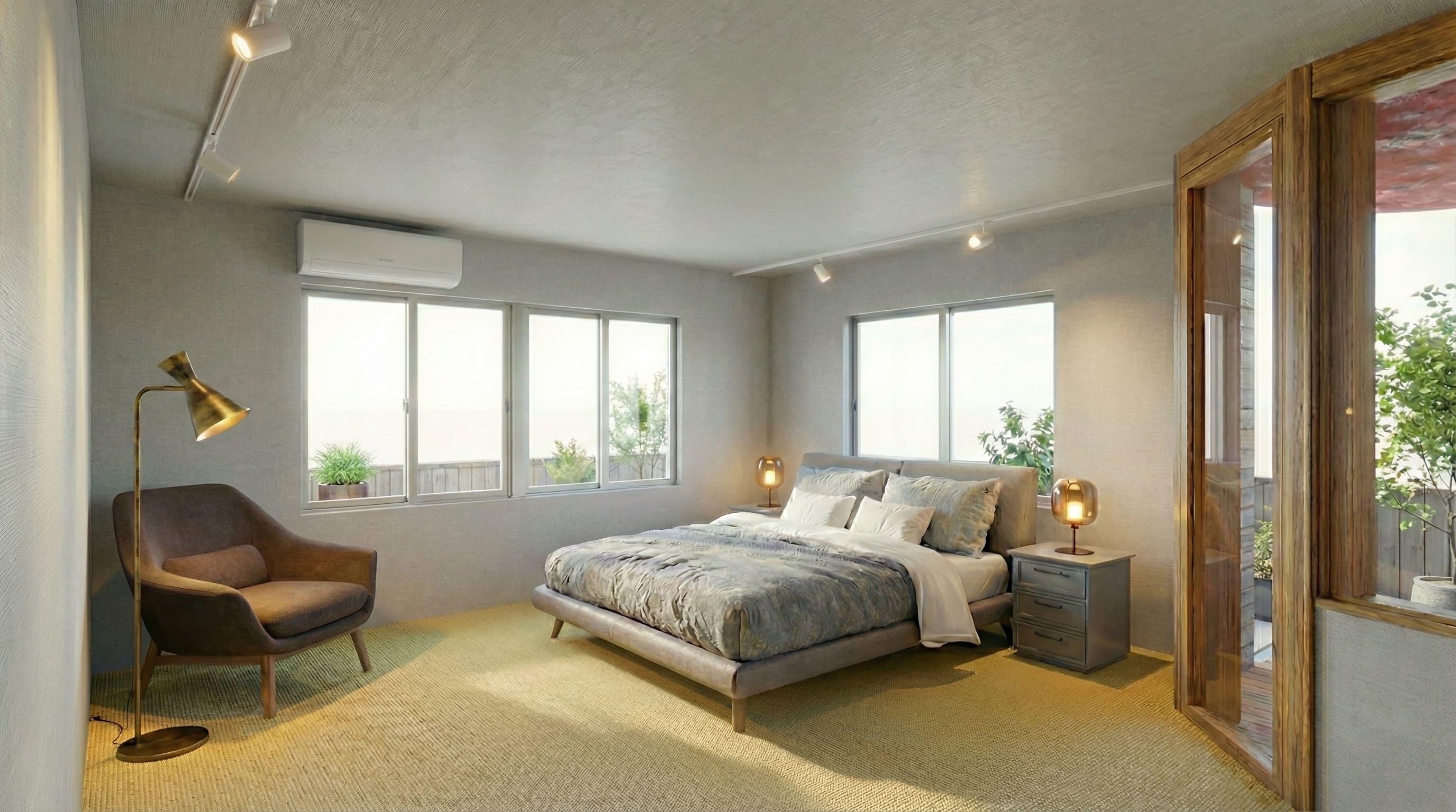 世田谷区桜上水の賃貸物件/1F、南側の洋室：CGパースではこのような感じに