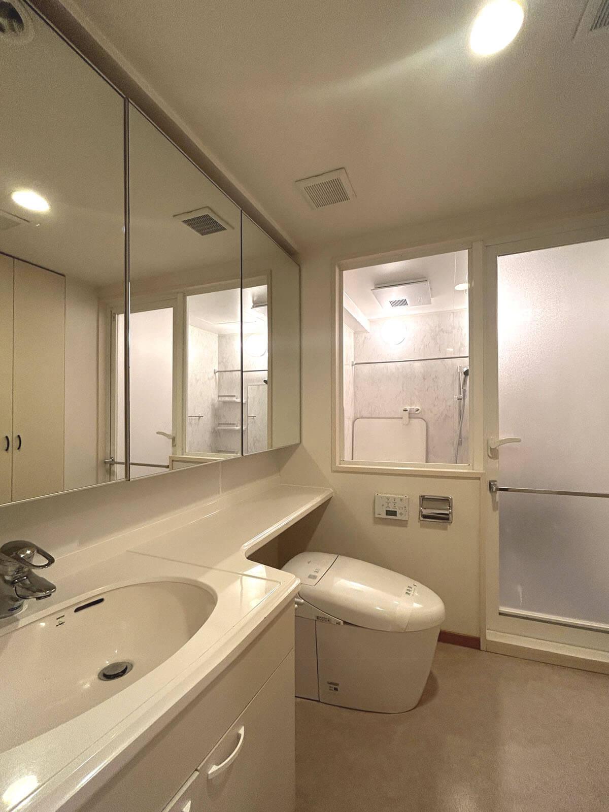 港区白金の賃貸物件/脱衣所と洗面トイレは一体に