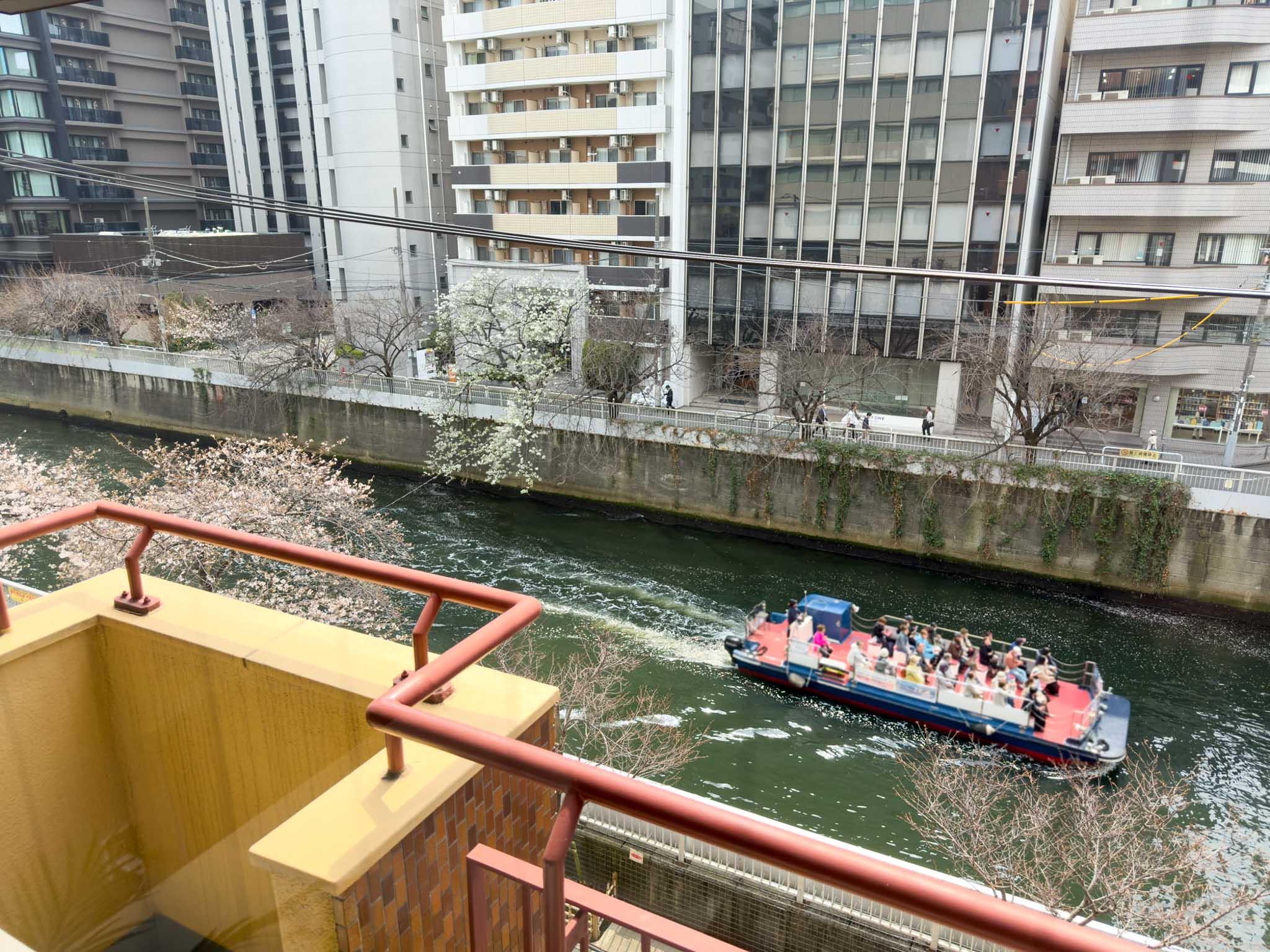品川区西五反田の賃貸物件/目黒川をみる