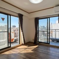 渋谷区代々木の賃貸物件/公園側と反対に位置している洋室も抜けた眺望