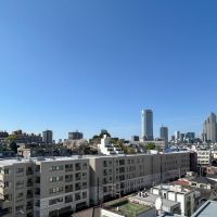 渋谷区代々木の賃貸物件/眺望。スカーっとビル群を見渡すことができます