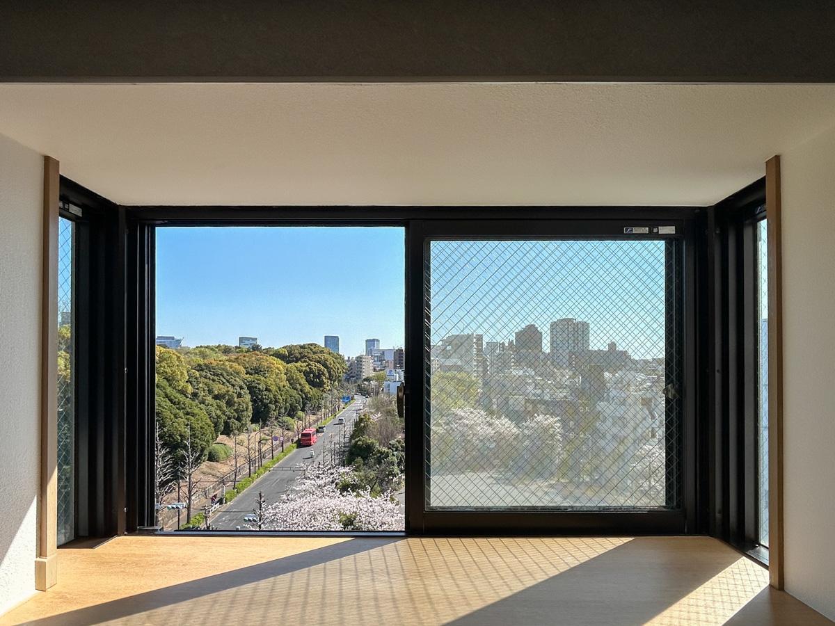 渋谷区代々木の賃貸物件/キッチンからの眺めも魅力的