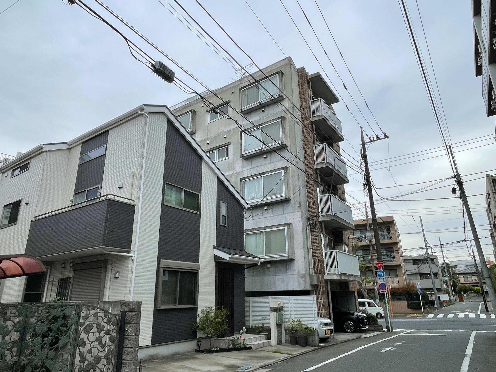 杉並区永福の賃貸物件/外観を南側から