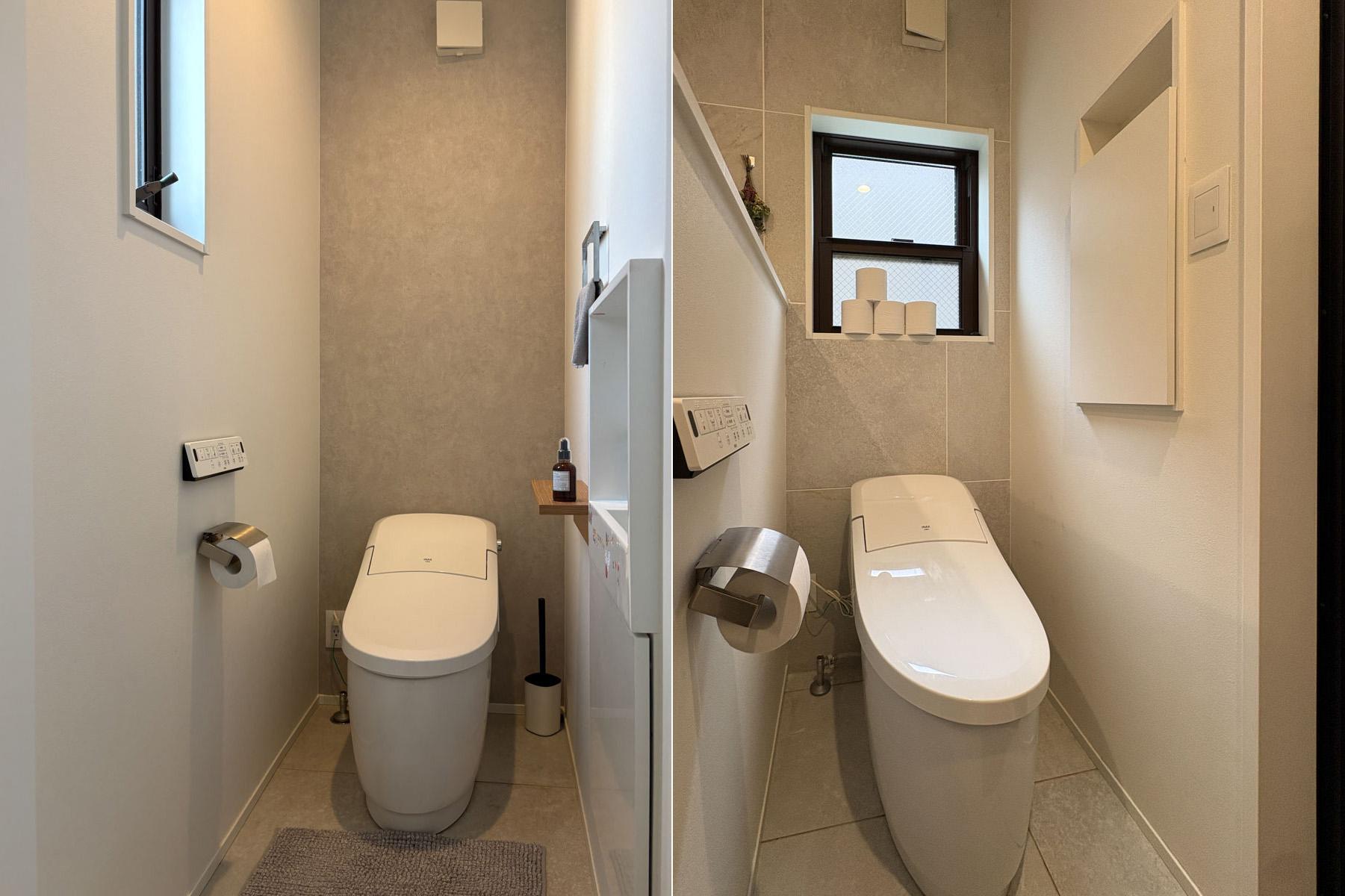 杉並区堀之内の賃貸物件/トイレは1階と2階にそれぞれ　※1階トイレと脱衣室は個室化されていないので、使用には注意が必要