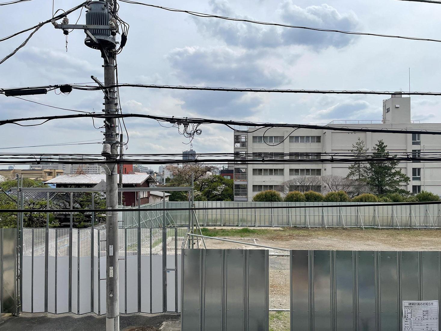 板橋区双葉町の売買物件/リビングからの眺望 建設予定地ですが少し距離があります