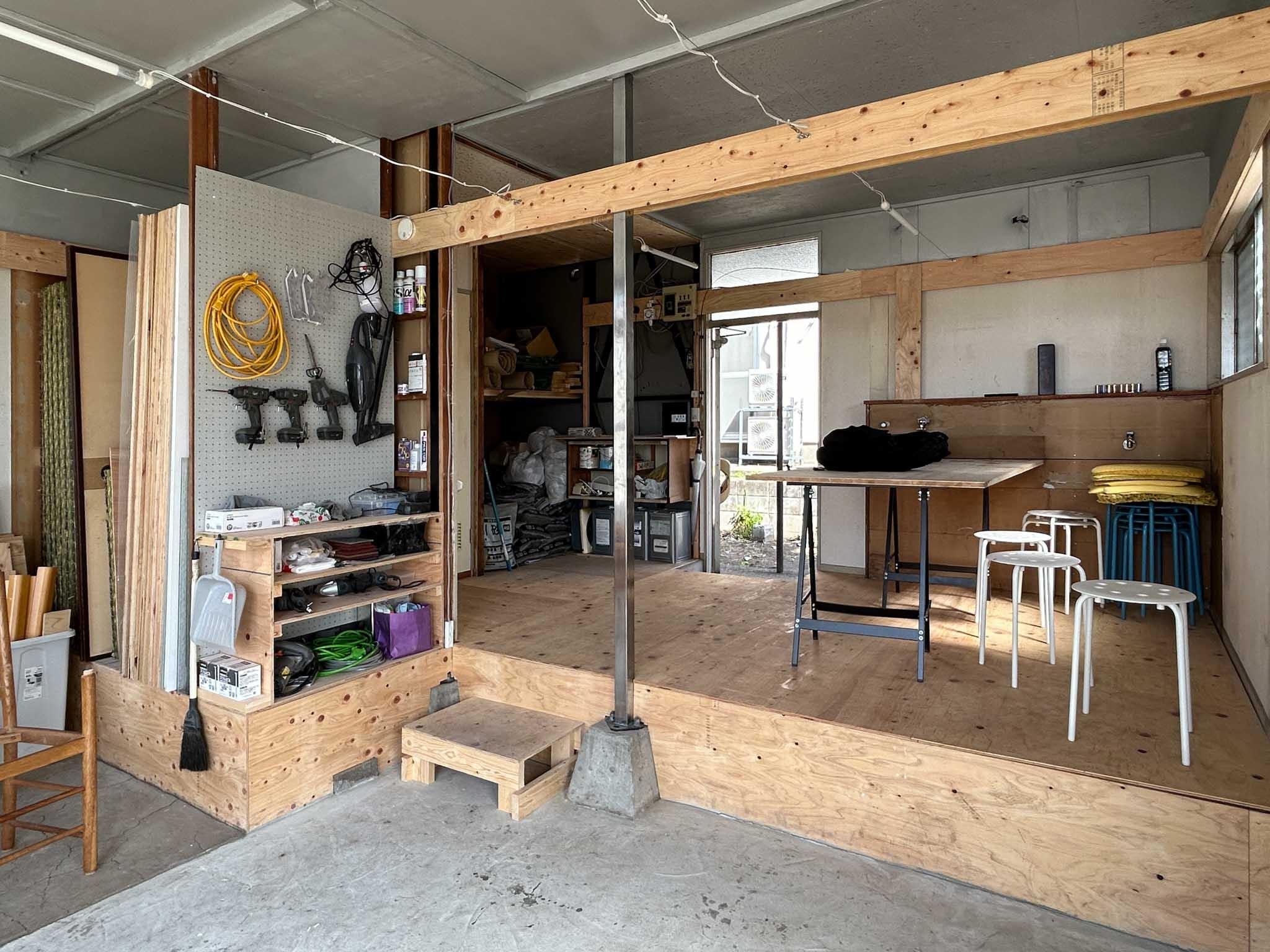 横浜市神奈川区三ツ沢上町の賃貸物件/DIYセンター：よく見ると内装や照明にアイデアにあふれているので、とても楽しい