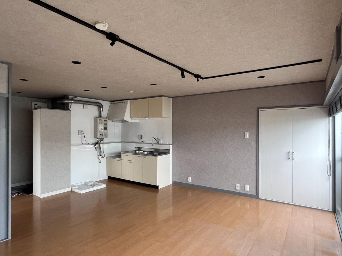 世田谷区池尻の賃貸物件/仕切りがとっぱらわれて、広々使える室内