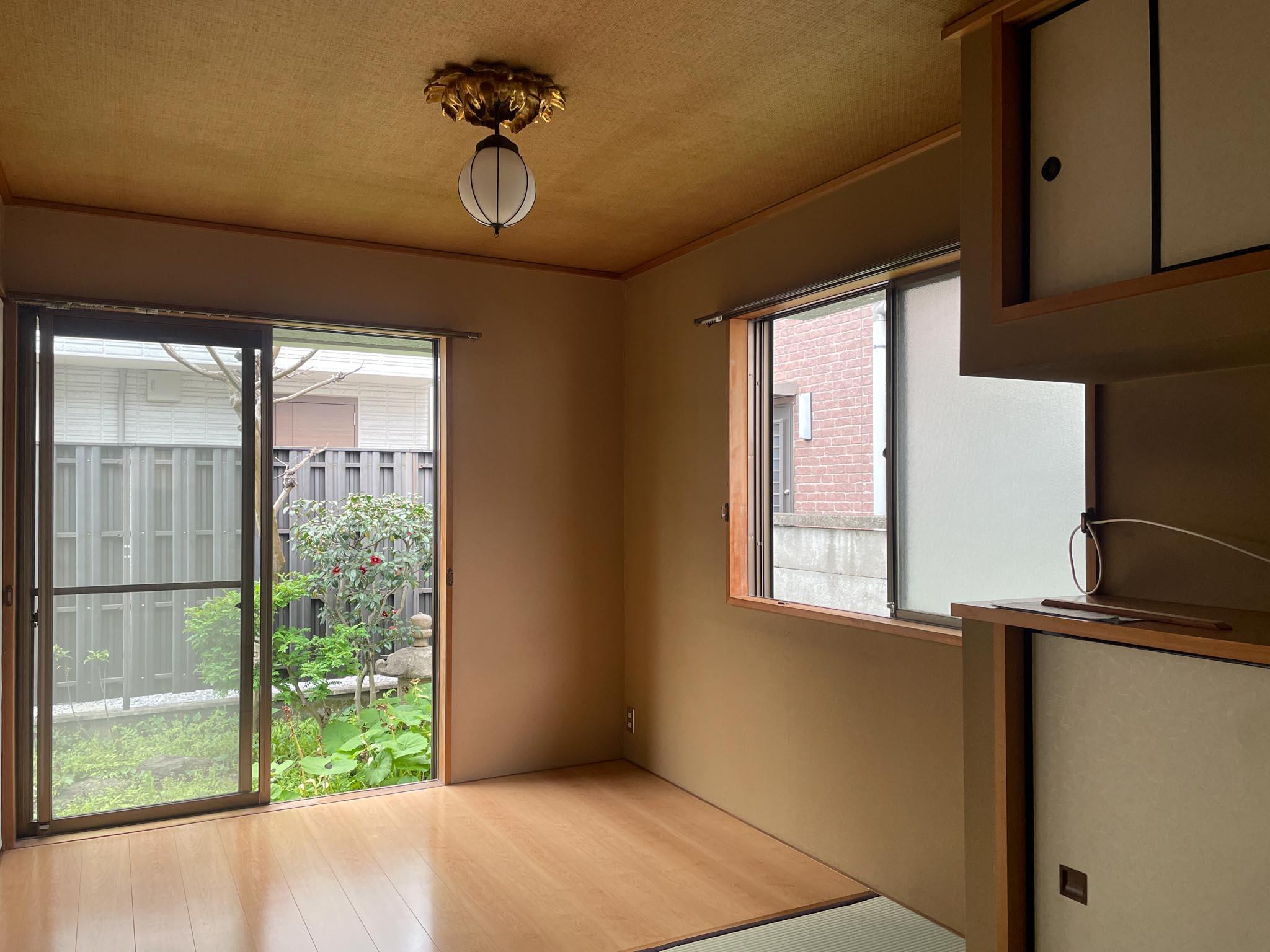 武蔵野市吉祥寺北町の賃貸物件/1F、7畳和室：こちらも庭を身近に感じられる距離感です
