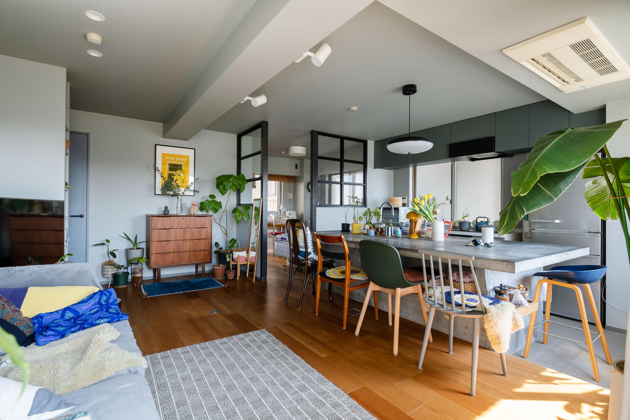 港区南麻布の売買物件/親子2人、それぞれの趣味がつめ込まれた、楽しげな空間