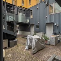 世田谷区用賀の賃貸物件/4つの家の中央に設けられた、中庭のようなスペース