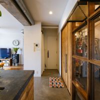 世田谷区玉堤の売買物件/リビングの一部は土間仕上げ