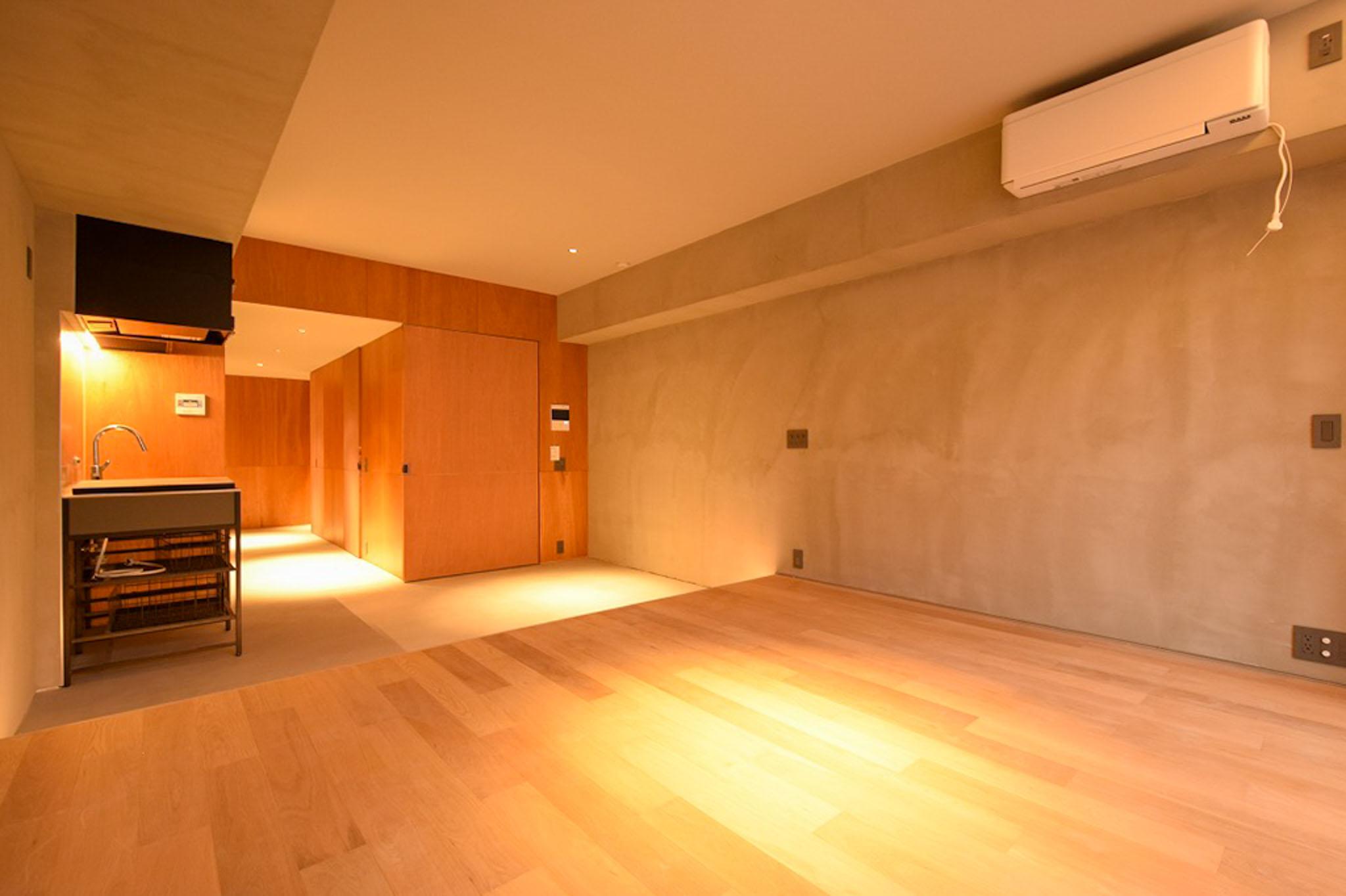 目黒区上目黒の賃貸物件/調湿性に優れた自然素材を多用した内装