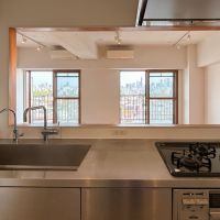 新宿区下落合の賃貸物件/キッチンからの眺めも気分を上げてくれます