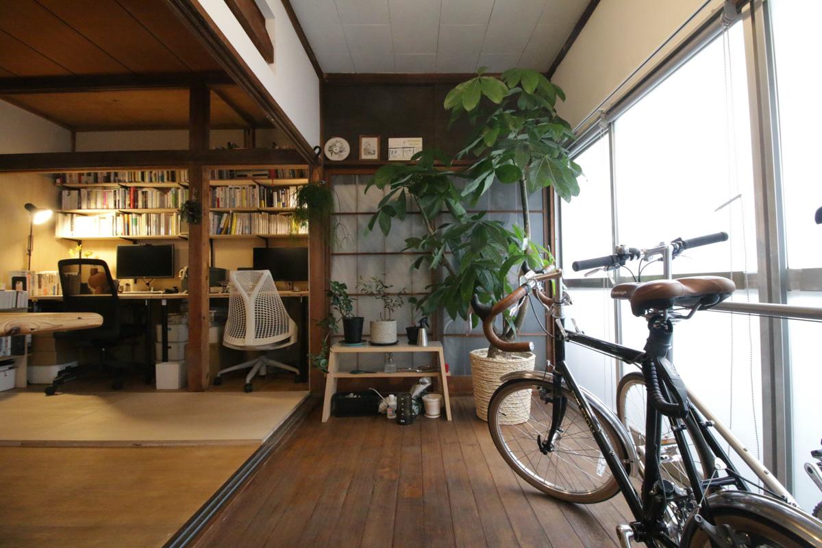 練馬区旭丘の賃貸物件/以前の入居者さんは植栽を植えたり、自転車を保管していたり